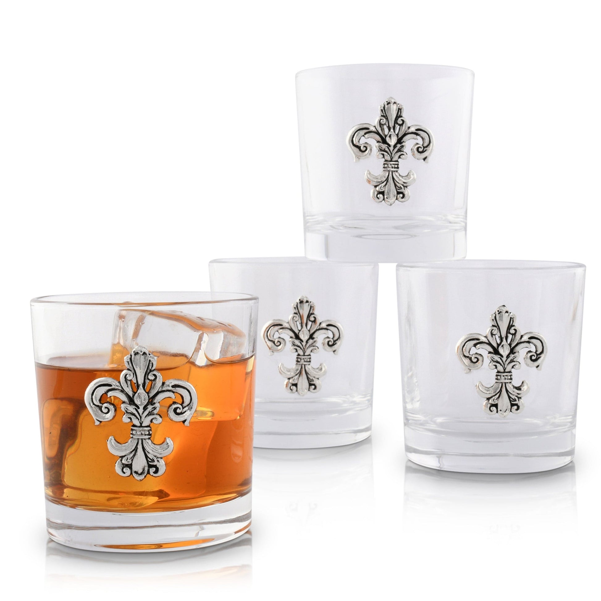 Fleur-De-Lis Bar Glasses Set - Thumbnail 2