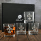 Fleur-De-Lis Bar Glasses (Set of 4)