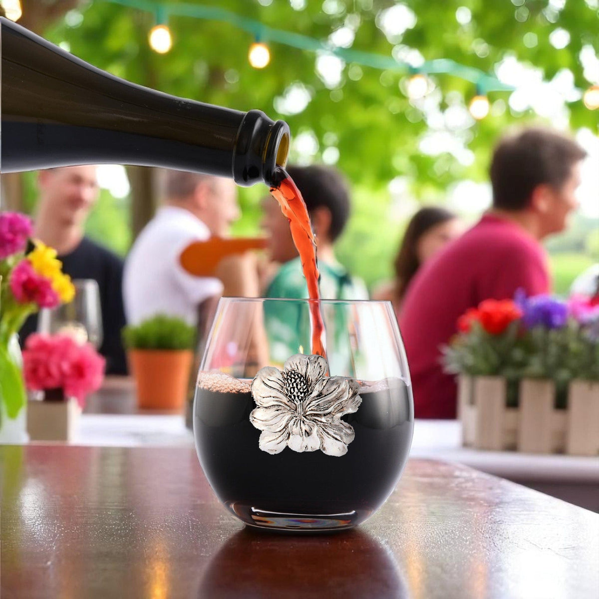 Magnolia Stemless Wine Glass (Set of 4)