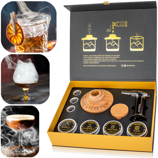 Cocktail Smoker Kit, Premium Home Bar Gift Set, Whiskey Men: No Personalization
