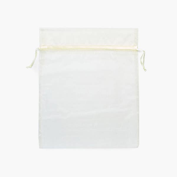 Organza Sheer Drawstring Bags: Hunter Green / 10 Pack / 4x6"
