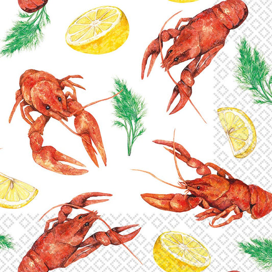 Paper Lunch Napkins 20 Ct Crawfish Delight