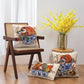 Fall Birds w/Teacups Hook Pillow
