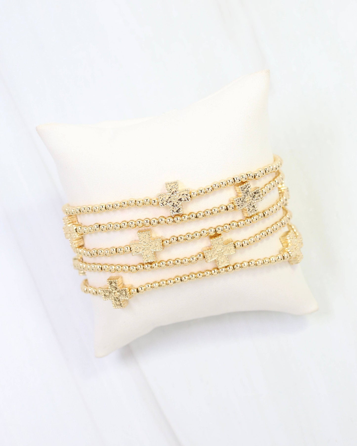 Jolee Beaded Cross Bracelet