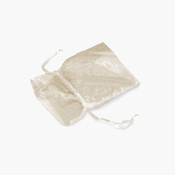 Organza Sheer Drawstring Bags: Hunter Green / 10 Pack / 4x6"