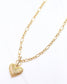 Kathi K Heart Charm Necklace Gold: Default