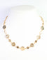 Danvers 16" Hammered Circle Necklace Gold
