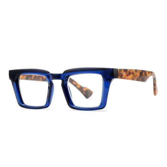 BLAKE | Navy Blue | Tortoise |  Blue Light: 0.00
