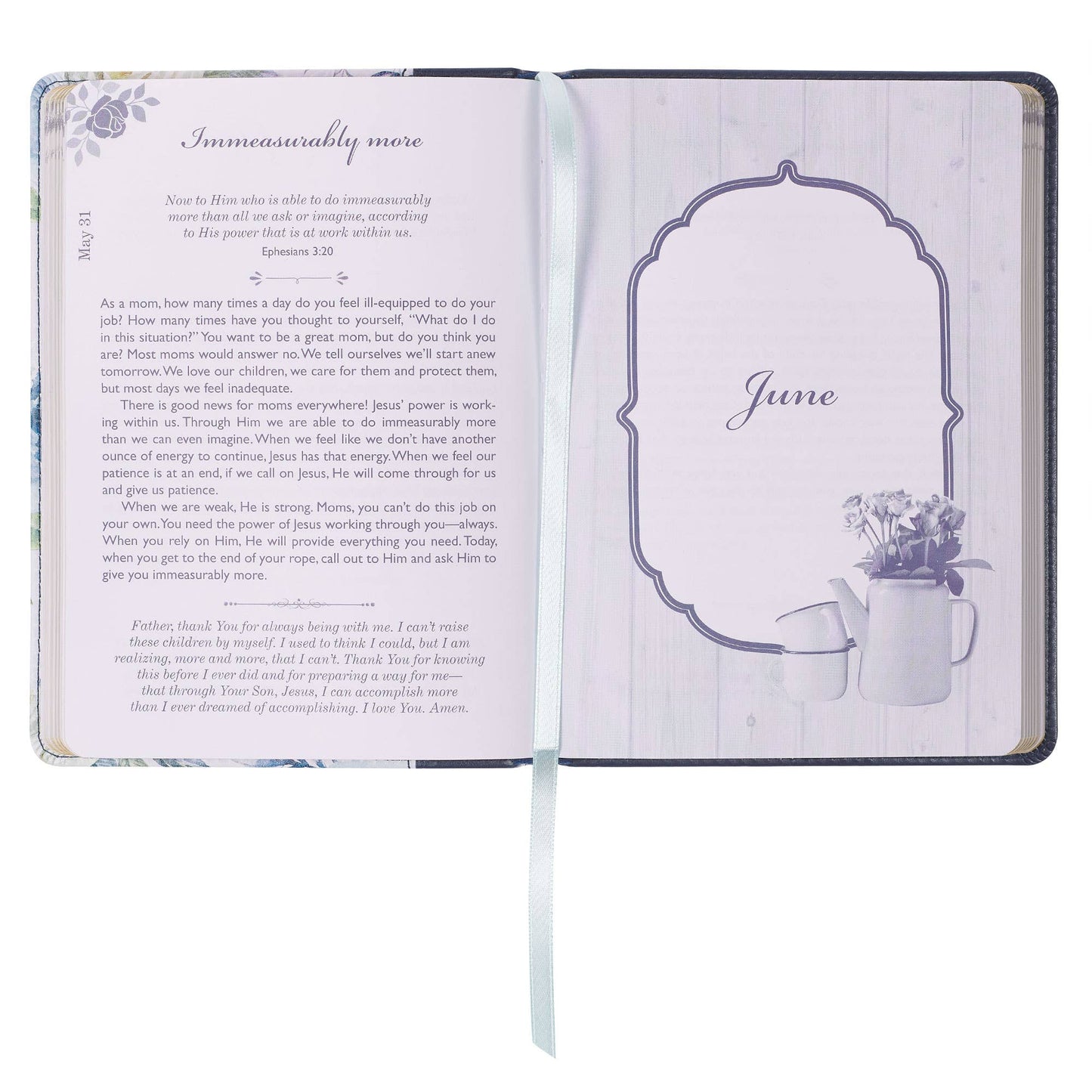 Devotional Moments with God for Mom's Faux leather
