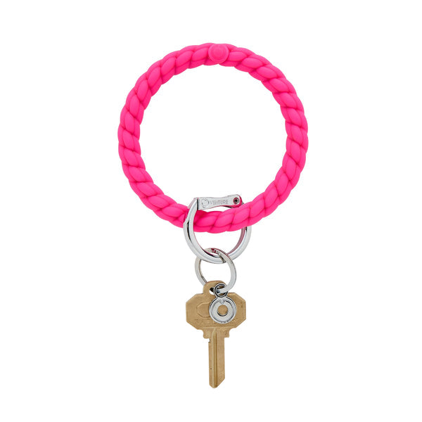 Silicone Braided Big O Key Ring