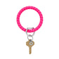 Silicone Braided Big O Key Ring