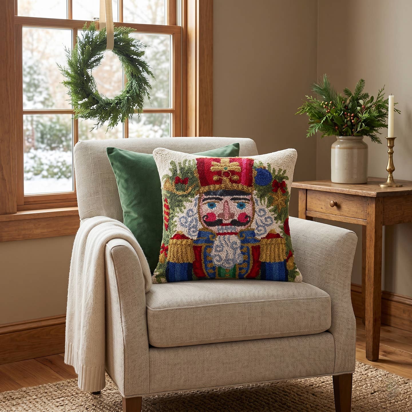 NUTCRACKER HOOK PILLOW - The Pillow Shop