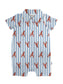 Little Pinchers Crawfish/Lobsters - SS Polo Romper: 3-6 mo