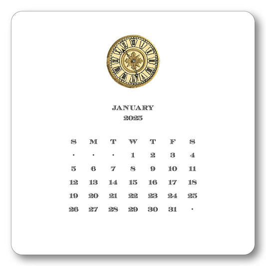 2025 Desk Calendar with Easel