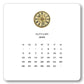 2025 Desk Calendar with Easel