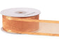 Wired Satin Edge Sheer Ribbon: Ivory / 1 Pack / 1-1/2"x25 yards