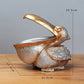 Pelican Resin Storage Bowl Animal Sculpture Home Decor: Dark Green
