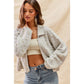 PEARL EMBELLISH SWEATER HOLIDY CHRISTMAS CARDIGAN: LT GREY / S