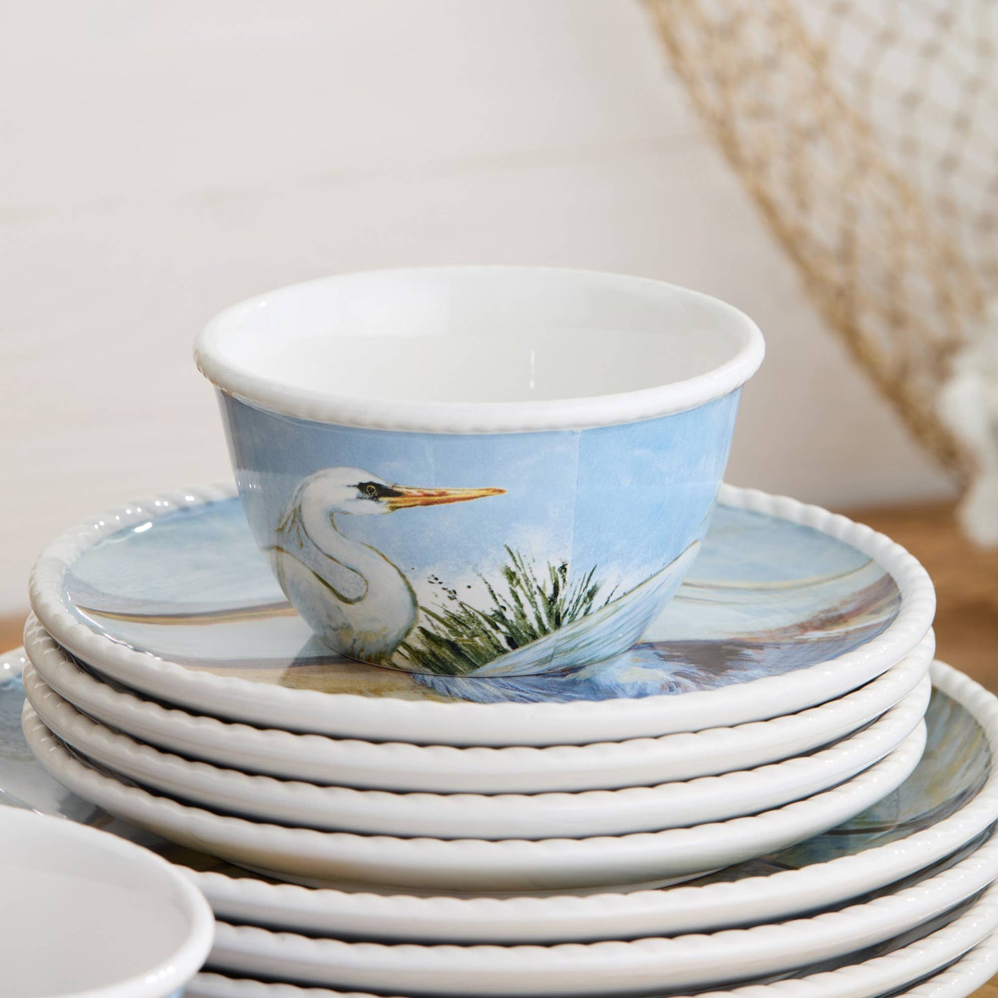 Coastal Birds Ice Cream Bowl 5.25" x 3" 4 asst