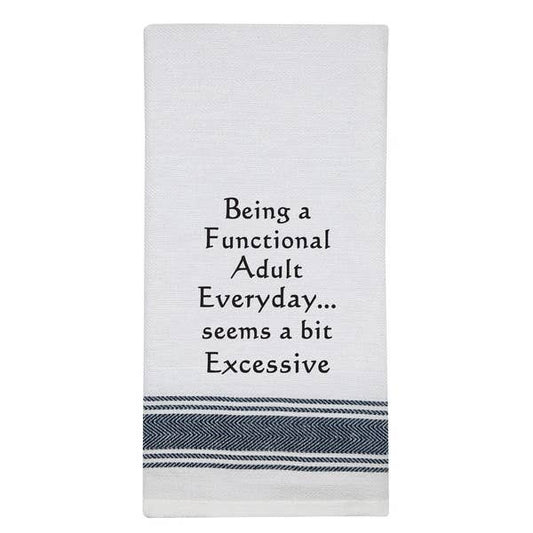 NEW BB-B-109 White Kitchen Towel "Being a Functional..."