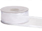 Wired Satin Edge Sheer Ribbon: Ivory / 1 Pack / 1-1/2"x25 yards