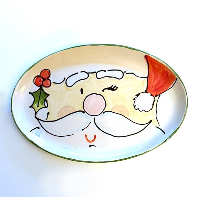 Santa Oval Platter