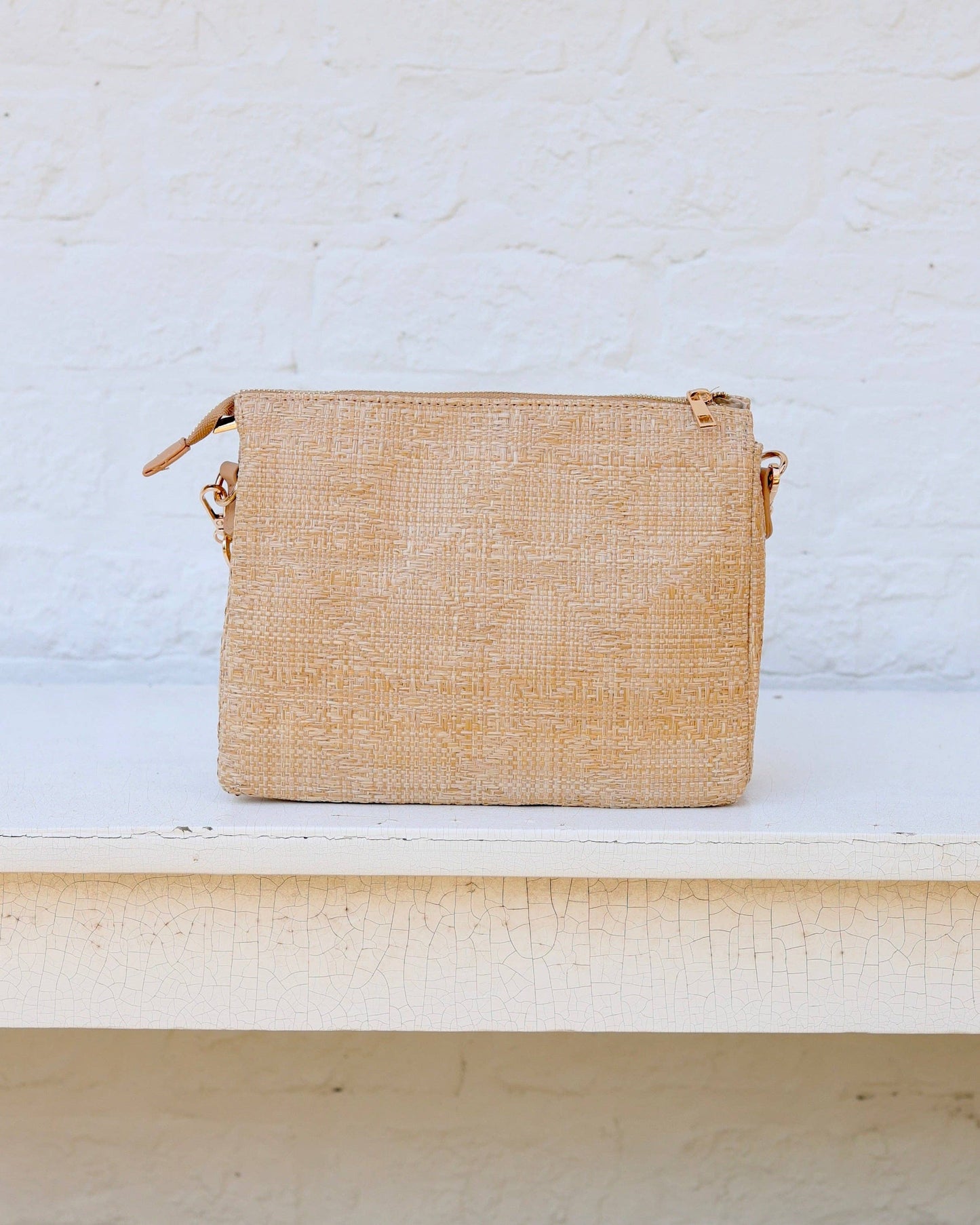 Ariana Crossbody Natural Lattice