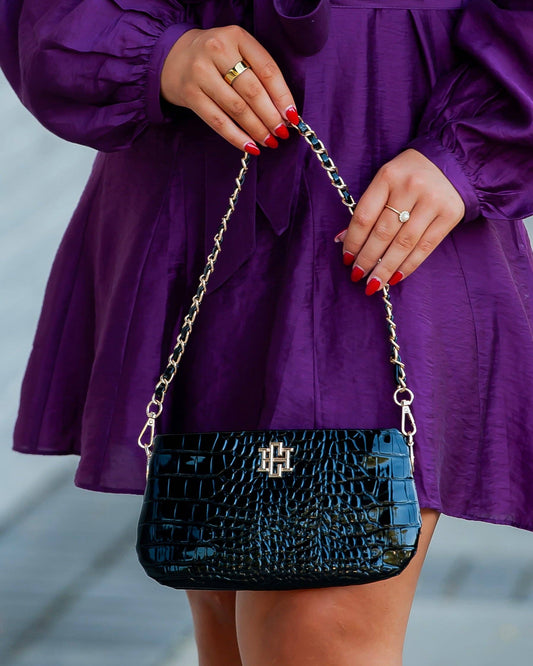 Livi Crossbody Black Patent EC: