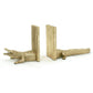 Gold Alligator Bookend Set