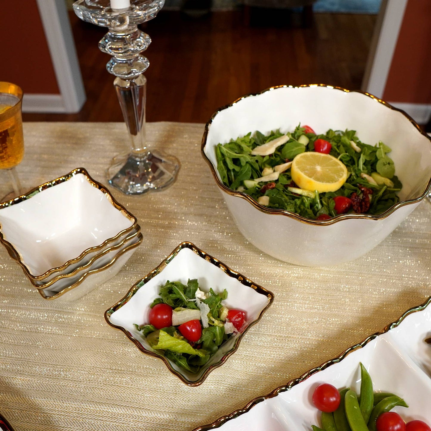 Regency Gold Deep Bowl 10.25in x  5.5in