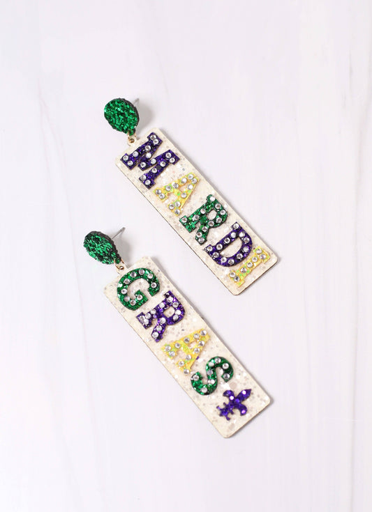 Mardi Gras Marquee Drop Earring MULTI: Default