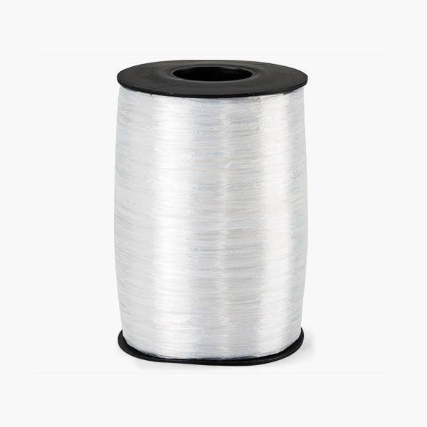 Pearlized Raffia Ribbon: White Pearlized / 1 Pack / 500 yards