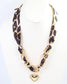 Santee Scarf Charm Necklace Leopard: