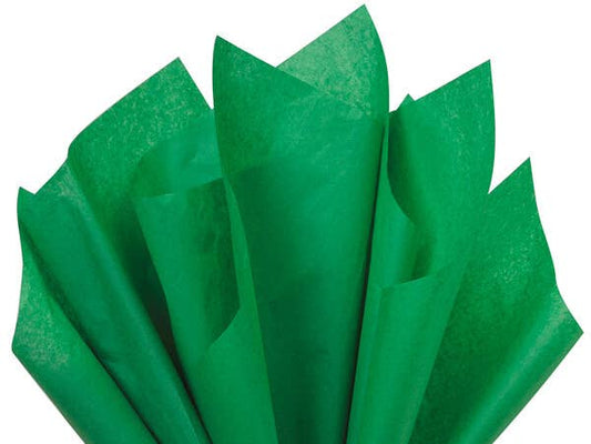 Color Tissue Paper Bulk 20X30" Sheets: Festive Green / 480 Pack / 20x30"