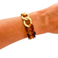 All Chunky Acrylic Chain Link Bracelet: Matte Mauve