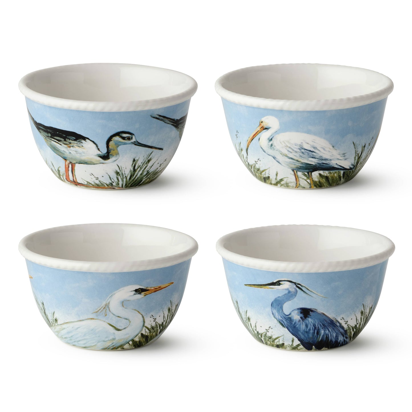 Coastal Birds Ice Cream Bowl 5.25" x 3" 4 asst