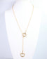 Colton Horsebit Y Necklace WR Gold