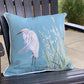 Snowy White Egret Indoor/Outdoor Pillow