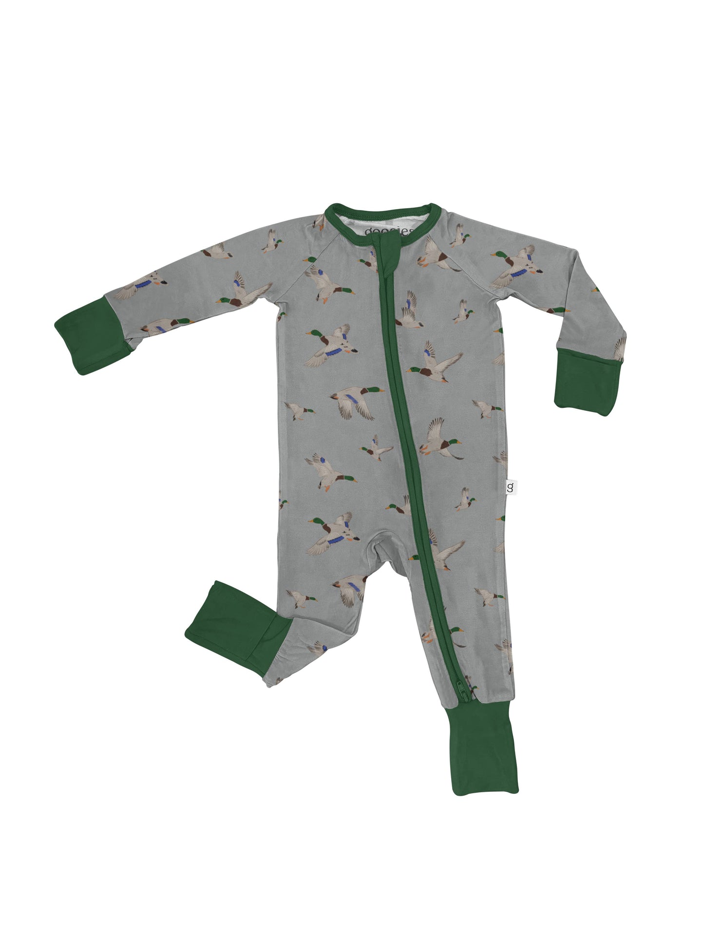 Mallards /  Ducks - Convertible Zip PJs: 3-6 MONTHS