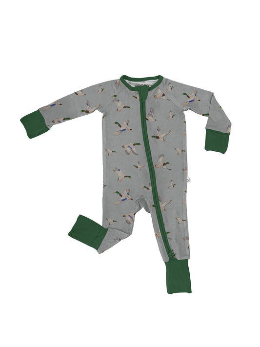Mallards /  Ducks - Convertible Zip PJs: 3-6 MONTHS