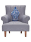 Shaped Chinoiserie Vase Hook Pillow