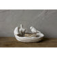 Ceramic Leaf Dish w/Birds