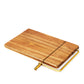 10" Acacia Cheese Slicing Board w/ Gold-Handled Wire Slicer