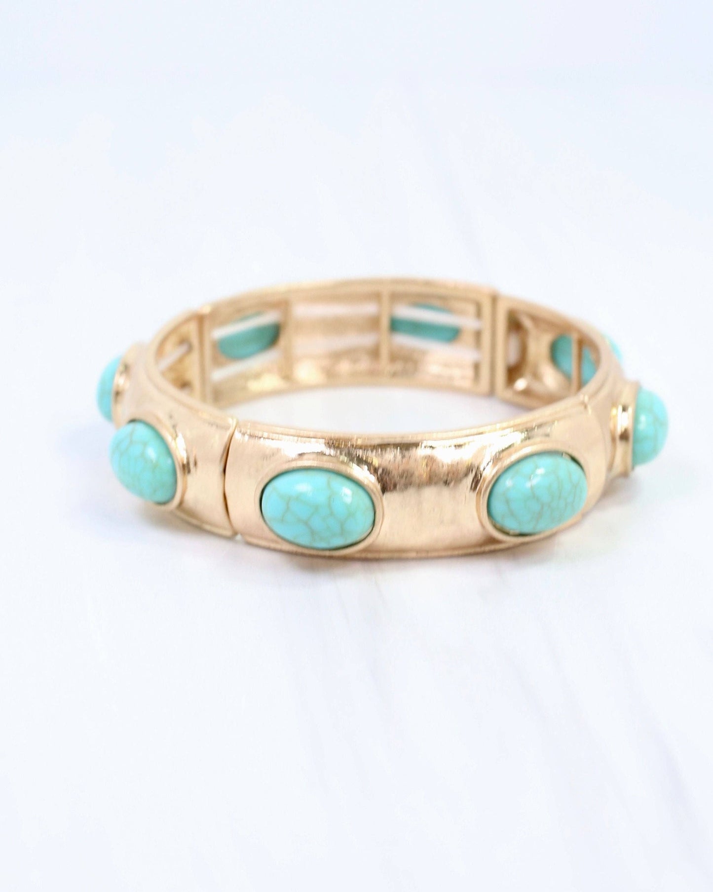 Hallie Stretch Bracelet Turquoise: Default