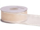 Wired Satin Edge Sheer Ribbon: Ivory / 1 Pack / 1-1/2"x25 yards