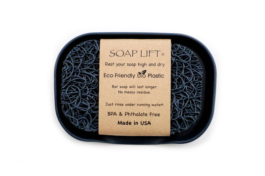 Waterfall Soap DISH SET w/ Soap Lift - Gray