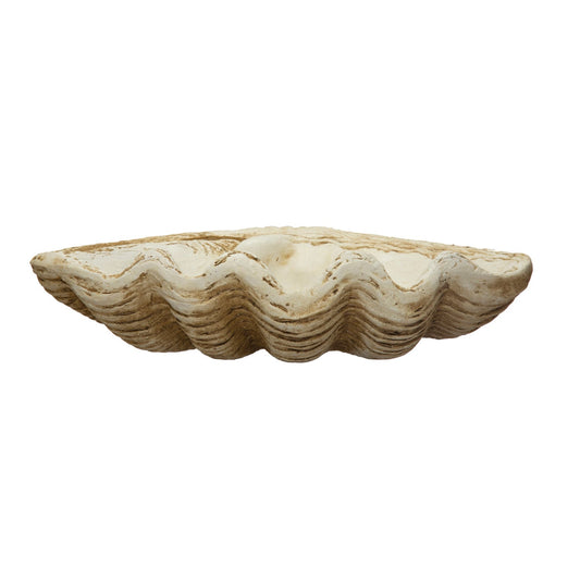 Magnesia Clamshell Decor - Natural Finish