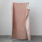 Cotton Velvet Throw w/Kantha Stitch - Blush Color