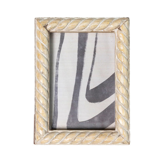 Hand-Carved Mango Wood Photo Frame