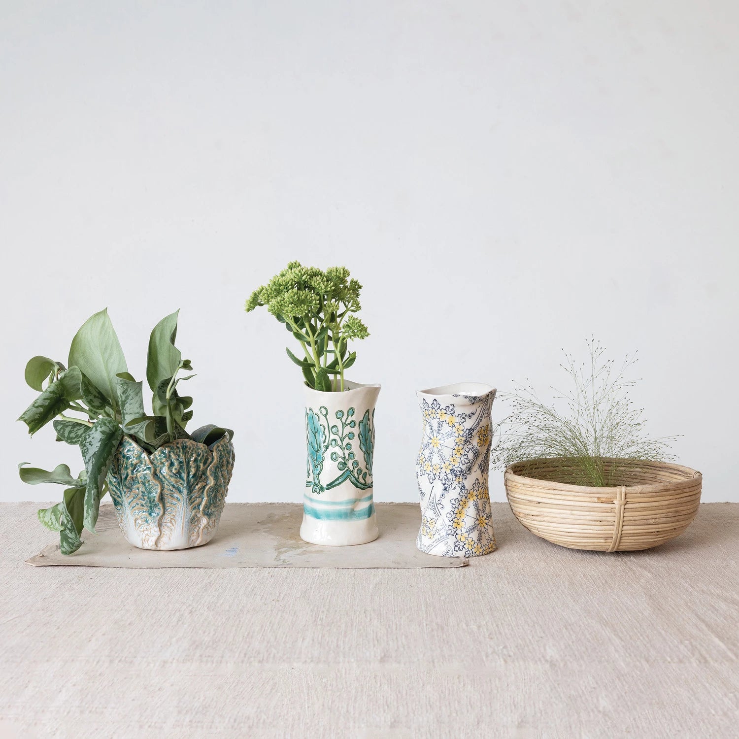 cabbage plant pot Stoneware Cabbage Shaped Planter – Brick and Row